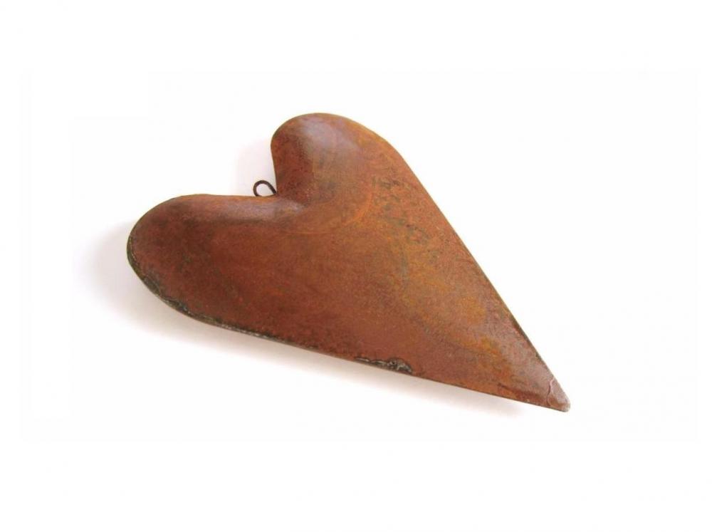Rusty Tin Puffy Heart Rustic Heart diy wedding decor wedding gifts rustic wedding favors fathers day gifts love spring metal heart